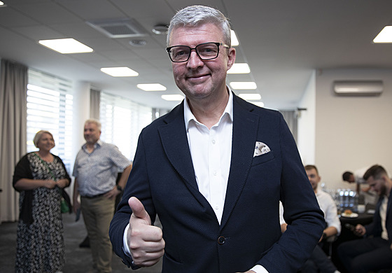 Ve volebním �tábu hnutí ANO byl i Karel Havlí�ek. (21. zá�í 2024)