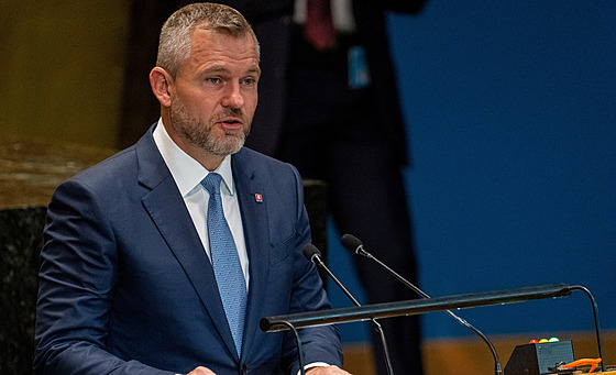 Slovenský prezident Peter Pellegrini na Summitu budoucnosti v New Yorku. (23....