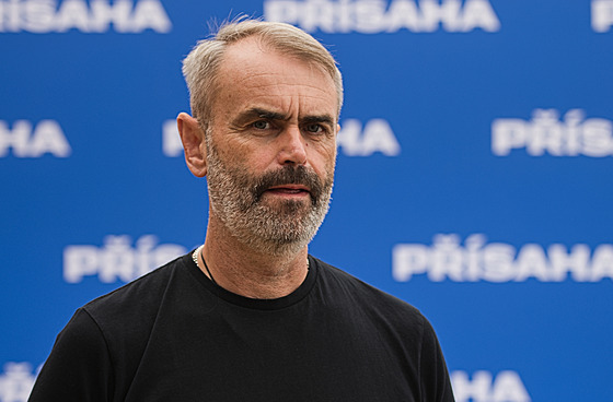 Robert �lachta, lídr hnutí P�ísaha. (28. zá�í 2024)