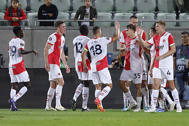 Ludogorec - Slavia 0:2, pomohla i minela, góly dali Jurásek s Chytilem