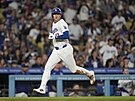 �ohei Ohtani z Los Angeles Dodgers b�hem zápasu s Colorado Rockies v MLB.