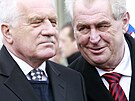 Milo Zeman a Václav Klaus jsou dv významné osobnosti eské politiky, které...