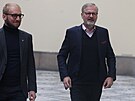 Premiér Petr Fiala p�i�el volit do druhého kola senátních voleb. (26. zá�í 2024)
