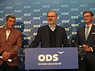 Petr Fiala na tiskové konferenci ODS k volebním výsledk�m krajských a senátních...