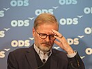 Petr Fiala na tiskové konferenci ODS k volebním výsledk�m krajských a senátních...