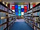 Interi�r mosteck� knihovny v Moskevsk� ulici (z��� 2024)