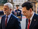Do Prahy pijel prezident Korejské republiky Jun Sok-jol. Ve tvrtek ho na...