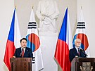 eský prezident Petr Pavel a prezident Korejské republiky Jun Sok-jol