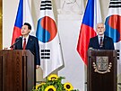 eský prezident Petr Pavel a prezident Korejské republiky Jun Sok-jol