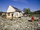 Zdenk Kov z kesla dohl na odklzen sutin svho domu v irok Niv. (17....