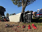 Nehoda autobusu s mládenickým výbrem polského týmu Alit Ozarow.