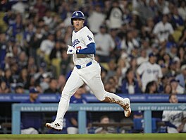 ohei Ohtani z Los Angeles Dodgers bhem zápasu s Colorado Rockies v MLB.
