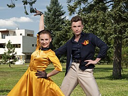 Oskar Hes a Kate�ina Bartun�k Hrstková ve StarDance XIII