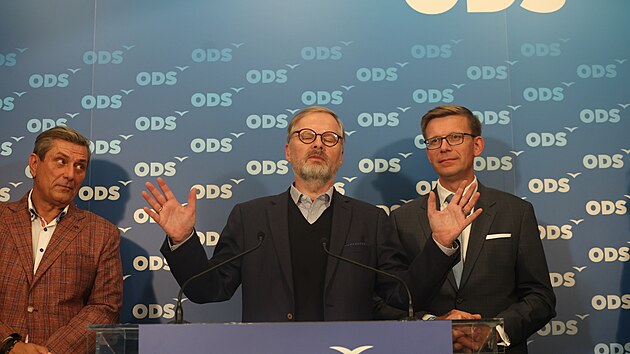 Tiskov� konference ODS po skon�en� voleb. (21. z��� 2024)