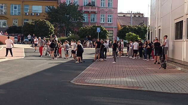V Teplicch se konalo protestn setkn kvli ppadu dajnho utrn jezevka. (22. z 2024)