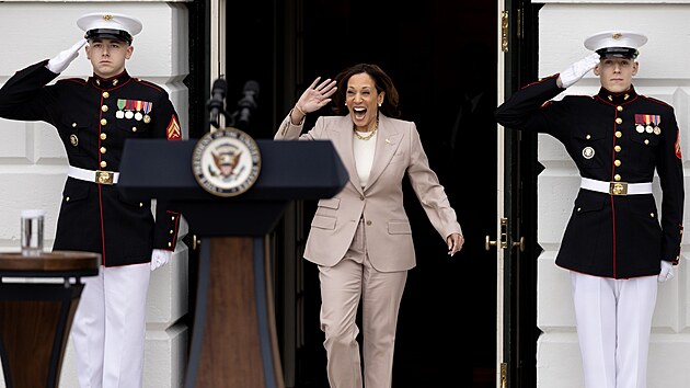 Styl Kamaly Harrisov� je velmi minimalistick� a uniformn�. Jedin�, co se m�n�, jsou barvy kost�m�.