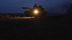 Tank ukrajinské 110. brigády na pokrovské front� (18. zá�í 2024)