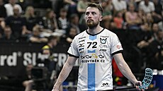 Boleslavský florbalista Adam Delong.