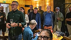 Volební �táb B�etislava Rychlíka, který se stal novým senátorem za Brno. (28....