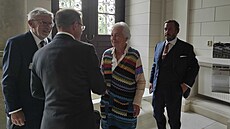 Johanna Kammerlanderová u Ústavního soudu v Brn (26. záí 2024)