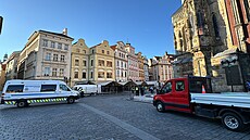 V centru Prahy zaala demontá nelegálních pedzahrádek. (25. záí 2024)