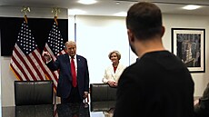 Kandidát na amerického prezidenta Donald Trump se se�el v New Yorku s...