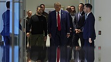 Kandidát na amerického prezidenta Donald Trump se seel v New Yorku s...