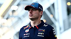Max Verstappen z Red Bullu ped startem Velké ceny Singapuru.