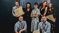 Firma Profil nábytek má �ty�i spolumajitele, kte�í spole�n� podnikají u� 33 let. Zleva: Roman �eleda, Franti�ek �ermák, Jan Ságl a Pavel Bok�vka