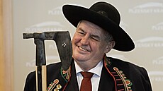 Bhem své prezidentské návtvy Plzeského kraje v roce 2016 byl Milo Zeman...
