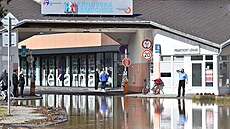 Velká voda postihla i nemocnici v Krnov, zaplavila a poniila suterén vetn...