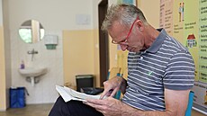 Dominik Ha�ek volí v leto�ních volbách. (20. zá�í 2024)