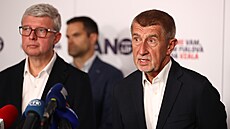 Tisková konference vítzného hnutí ANO po skonení voleb. (21. záí 2024)