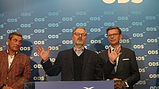 Tisková konference ODS po skon�ení voleb. (21. zá�í 2024)