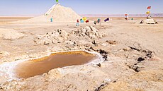 Oblast Chott el Djerid le�í t�iadvacet metr� pod hladinou mo�e. Jezero se...