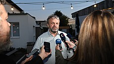 Jedni�ka ODS Ji�í Kulhánek odpovídá noviná��m po jednání se zástupci ANO. (21....