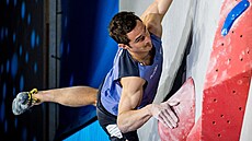 Adam Ondra ve finále Svtového poháru v boulderingu v Praze