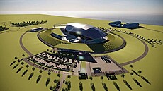 Vizualizace malého modulárního reaktoru spole�nosti Rolls Royce SMR
