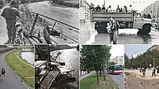 P�íb�hy lidí a míst, které zasáhly povodn� te� i v roce 1997.