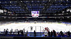 Pardubická enteria arena b�hem utkání se Spartou.