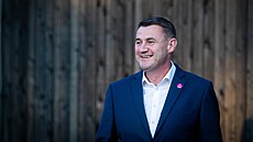 Hejtman Martin Půta ve štábu Starostů pro Liberecký kraj (21. září 2024)