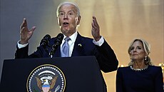 Americký prezident Joe Biden v Metropolitním muzeu umní v New Yorku (25. záí...