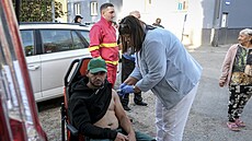O�kování proti �loutence v ostravském obvodu P�ívoz. Lokalita byla navíc...