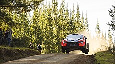 Estonec Ott Tänak jede Chilskou rallye.
