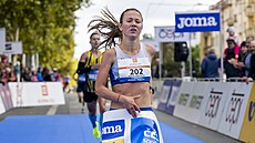 Tereza Hrochová vít�zí v závod� �en na mistrovství �eské republiky v silni�ním...
