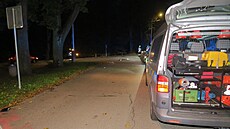 V Kaplici se stel mu na elektrokolobce s osobním vozem. (25. záí 2024)