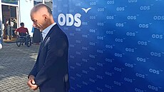 Do volebního �tábu ODS v �eských Bud�jovicích p�ijel i Martin Kuba.