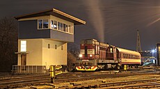 Náladový snímek vznikl v depu Praha-Libe�. Na snímku z 20. b�ezna 2023 je...