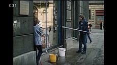 Senová�né nám�stí, tehdy �Gorká�. Prodejna jízdních kol.