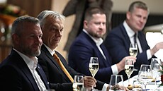 Hosté na oslav 80. narozenin Miloe Zemana v Hluboké nad Vltavou. Dorazili...